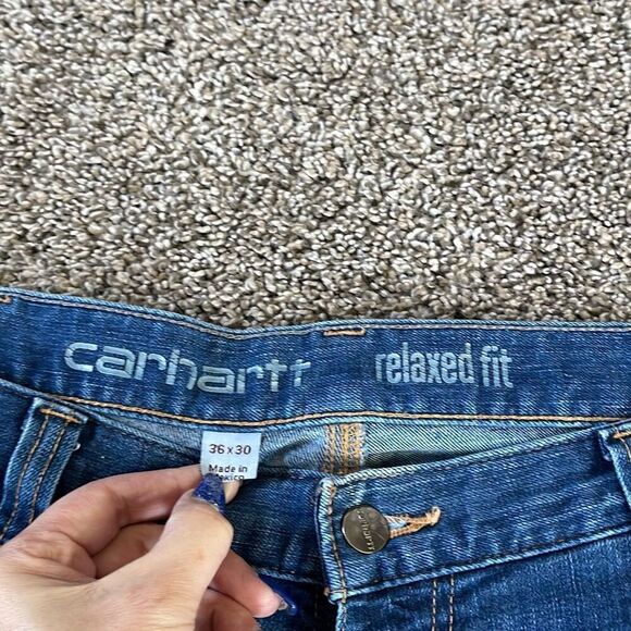 Carhartt carpenter jeans relaxed fit size 36/30 - Picture 2 of 7